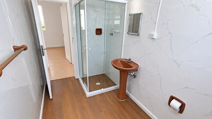 Apartamento Edifício Santa Terezinha na Vila Belmiro com 1 Banheiro Social