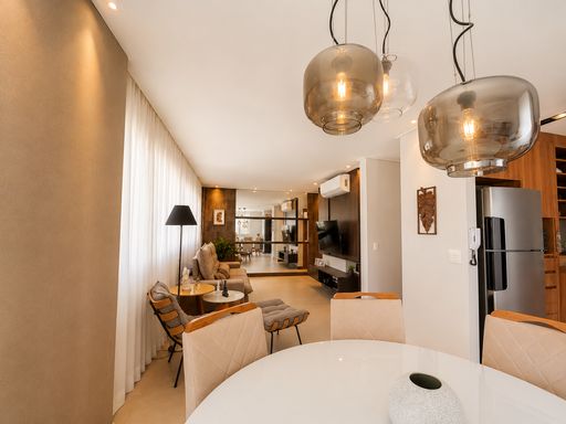 Ambientes integrados e mobiliados