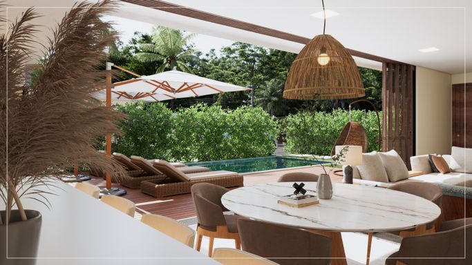 Área de lazer com piscina Privativa