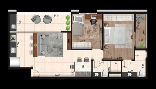 Planta tipo 1 e 2