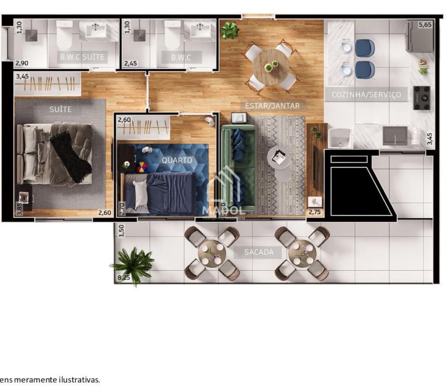 Apartamento à venda em Centro, Ponta Grossa — Portal Chave Fácil