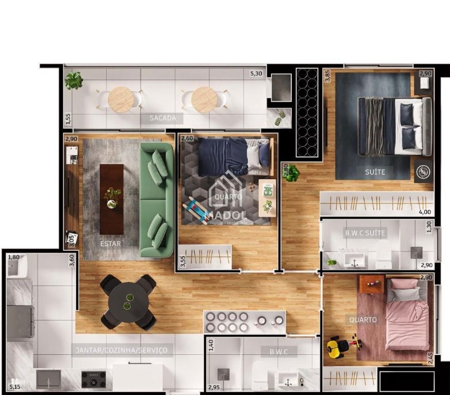 Apartamento à venda em Centro, Ponta Grossa — Portal Chave Fácil