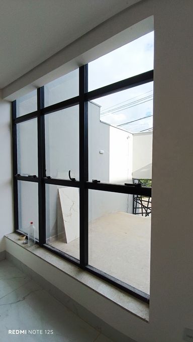 painel vidro sala