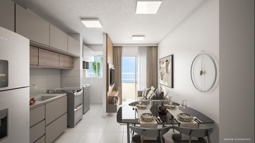 Sala e cozinha