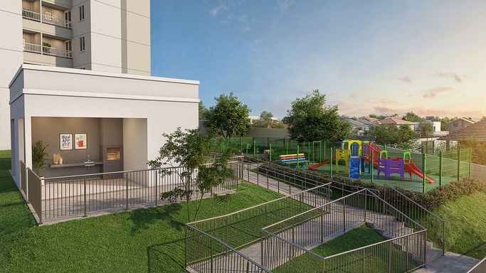 Playground e espaço pet