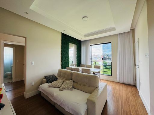 Sala de estar e jantar integradas