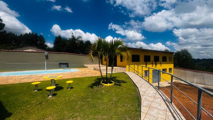 vista externa do salão de festas