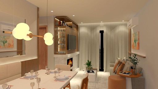 sala com paredes espelhadas