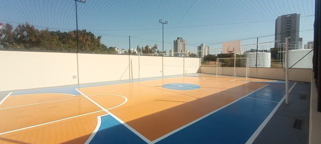 Vista da quadra poliesportiva