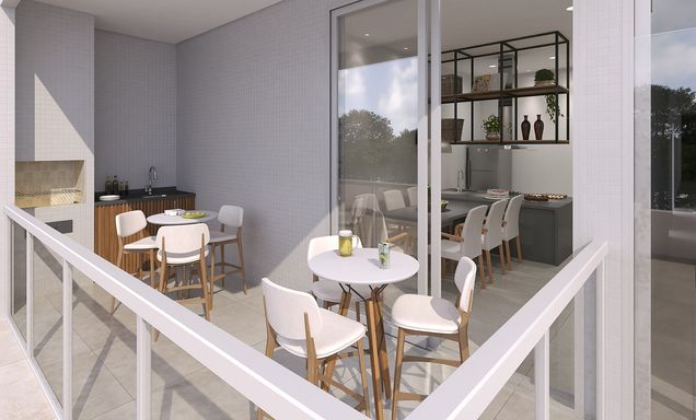Área externa espaço gourmet