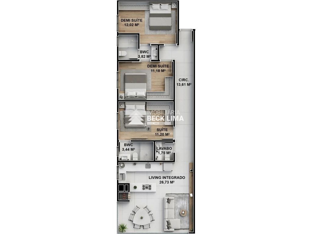 Apartamento à venda em PerequÊ, Porto Belo — Portal Chave Fácil
