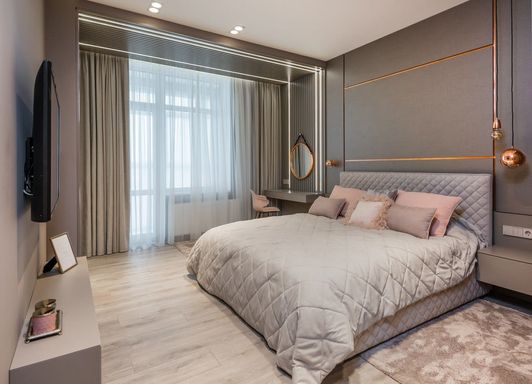 Quarto com vista para a frente, (móveis não inclusos).