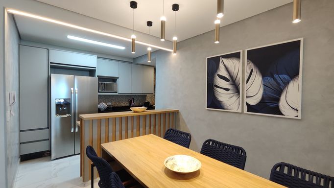 Área de serviço prática e bem organizada.