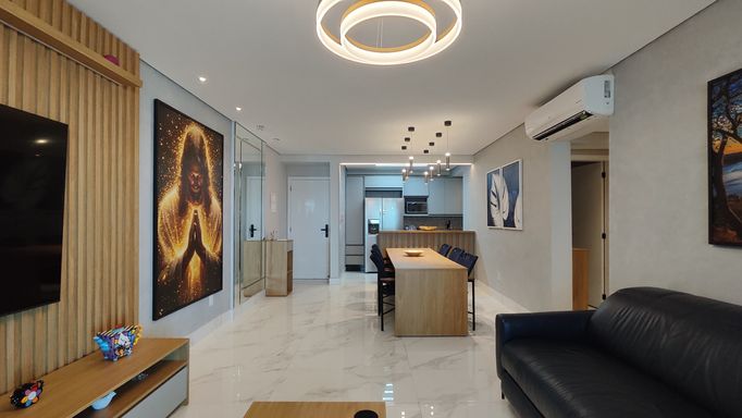 Detalhes do acabamento moderno e elegante.