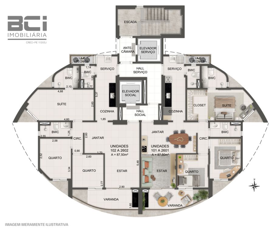 Apartamento, 3 quartos, 88 m² - Foto 3