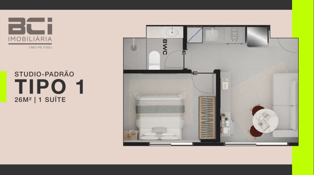 Apartamento, 1 quarto, 26 m² - Foto 22