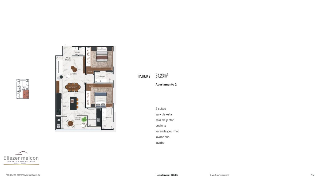 Apartamento, 2 quartos, 91 m² - Foto 14