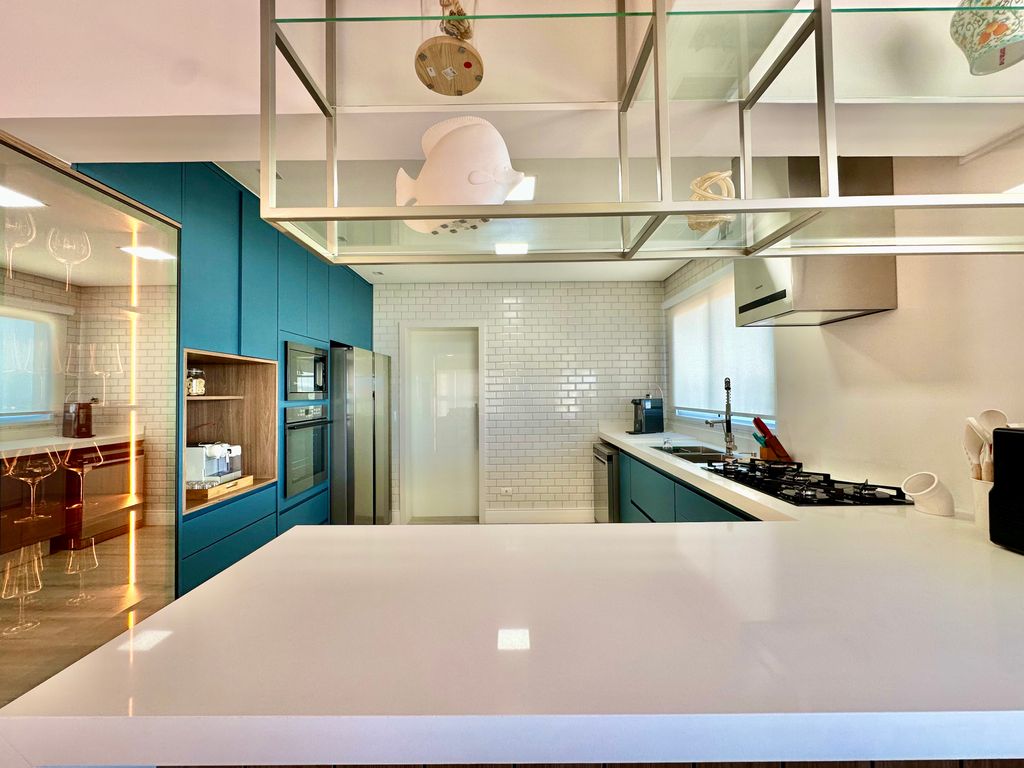 Apartamento Alto Padrão  3 Suítes- Varanda Gourmet-2 Quadras da Praia da Enseada em Enseada, Guarujá — foto 11