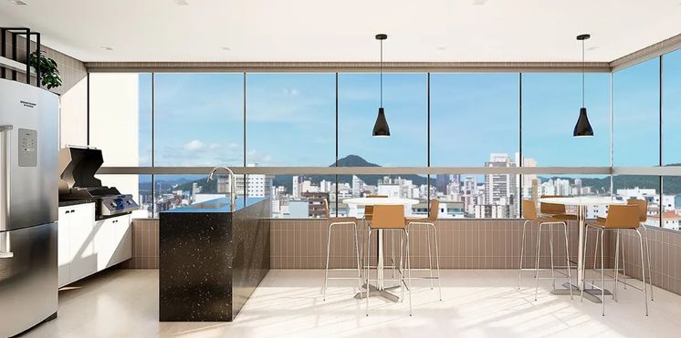 espaço gourmet Área de lazer de lançamento na Vila Guilhermina