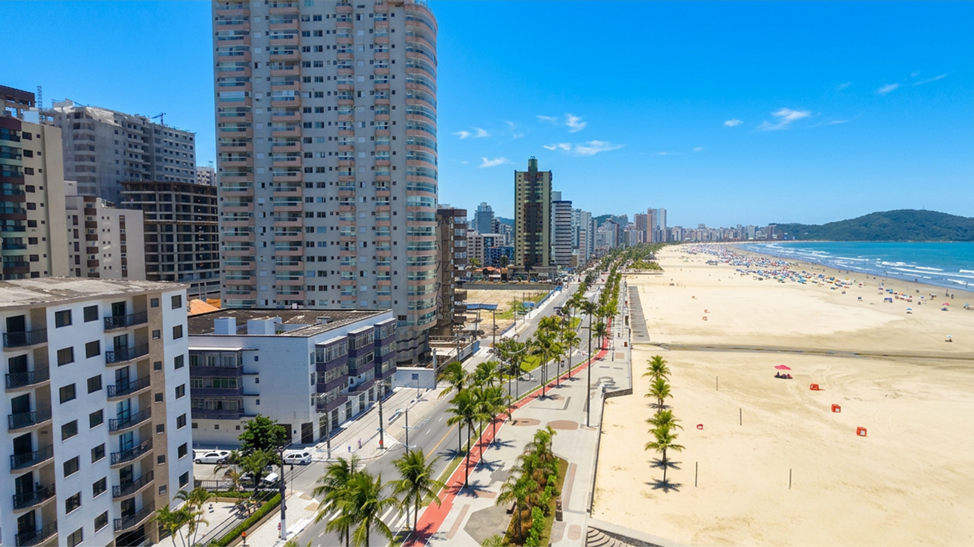 Edifícios residenciais e apartamentos à venda no bairro Aviação em Praia Grande com vista para o mar