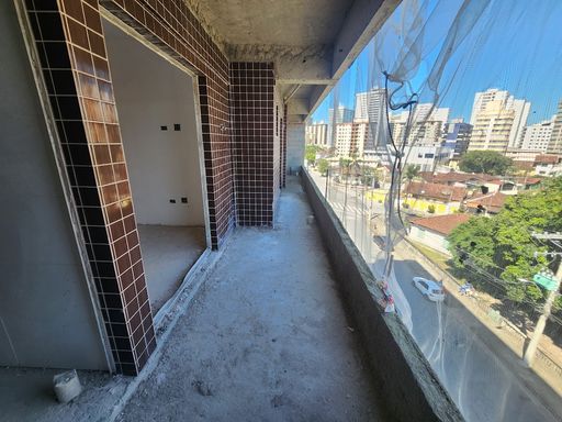 Sacada Gourmet com Vista livre integrada com a área de serviço e dormitórios