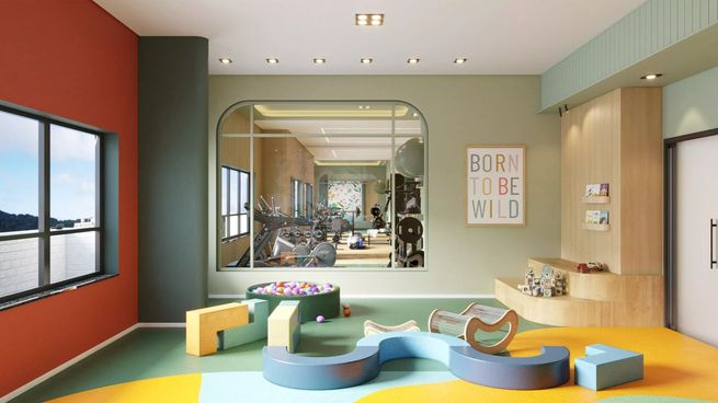 brinquedoteca de apartamento novo em Praia Grande