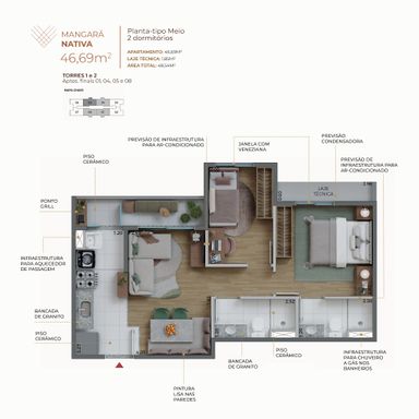 PLANTA DE MEIO 48MTS²