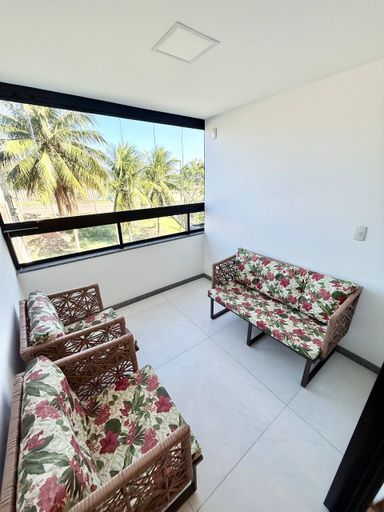 Varanda sol da manhã voltada para o Mar