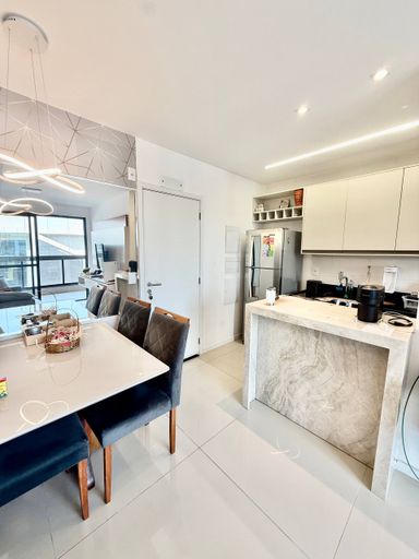 Sala com Cozinha Integrada