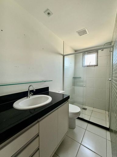 Banheiro da suite com ventilacao natural