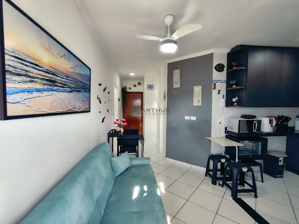 Apartamento 1 dormitório frente mar à venda no Caiçara, Praia Grande – 40 m² - foto 1