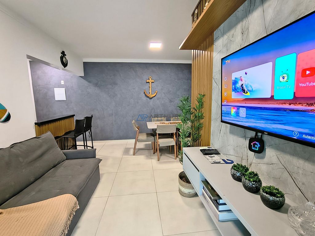 Apartamento 2 dormitórios frente mar à venda no Maracanã, Praia Grande – 86 m² - foto 1
