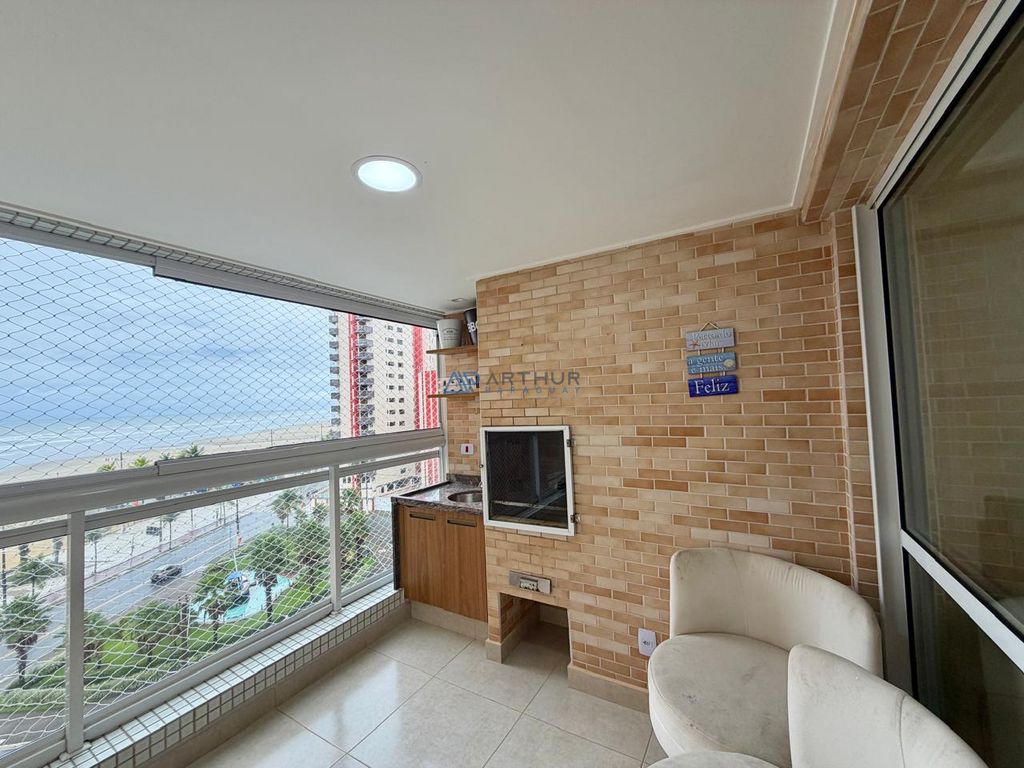 Apartamento 3 dormitórios frente mar à venda na Guilhermina, Praia Grande – 97 m² - foto 1
