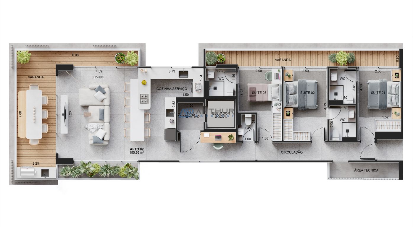 Apartamento 3 dormitórios à venda no Canto do Forte, Praia Grande – 151 m² - foto 41