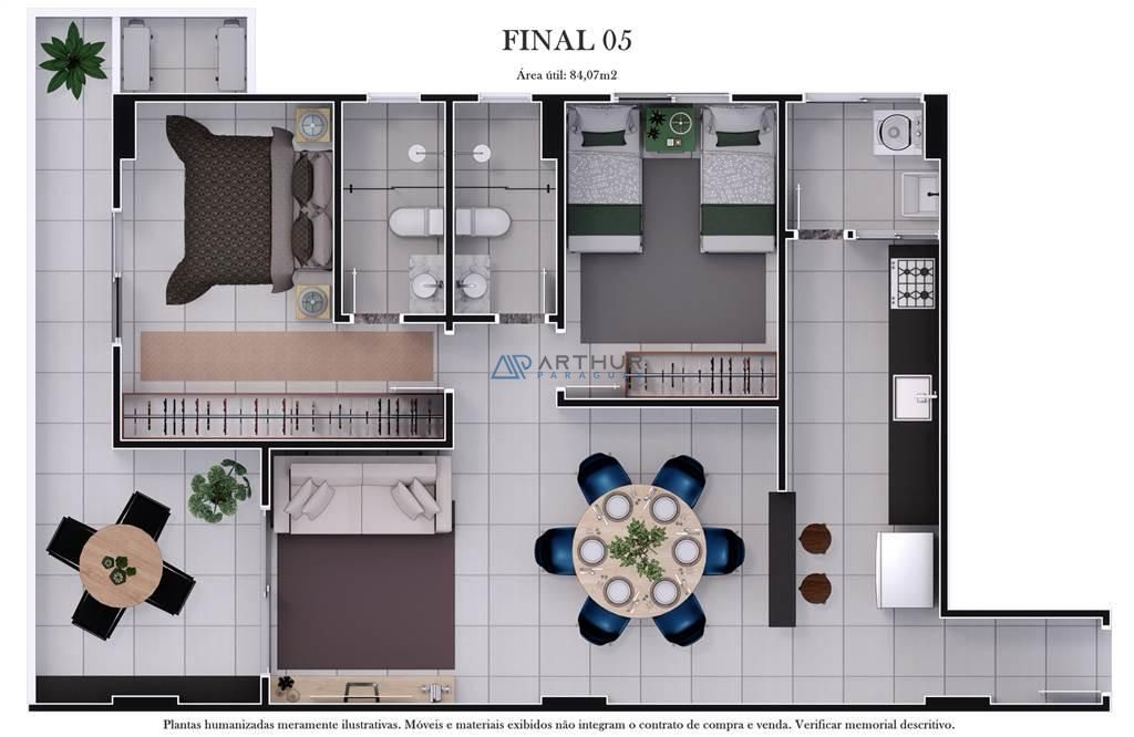 Apartamento 2 dormitórios à venda no Ocian, Praia Grande – 82 m² - foto 2