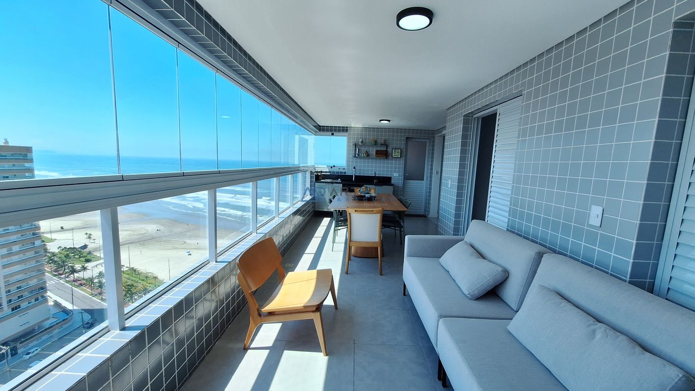 Apartamento 3 dormitórios frente mar à venda no Caiçara, Praia Grande – 102 m² - foto 3