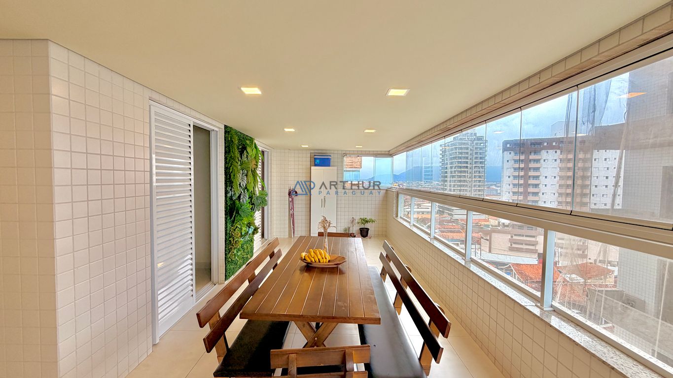 Apartamento 3 dormitórios frente mar à venda no Caiçara, Praia Grande – 118 m² - foto 3