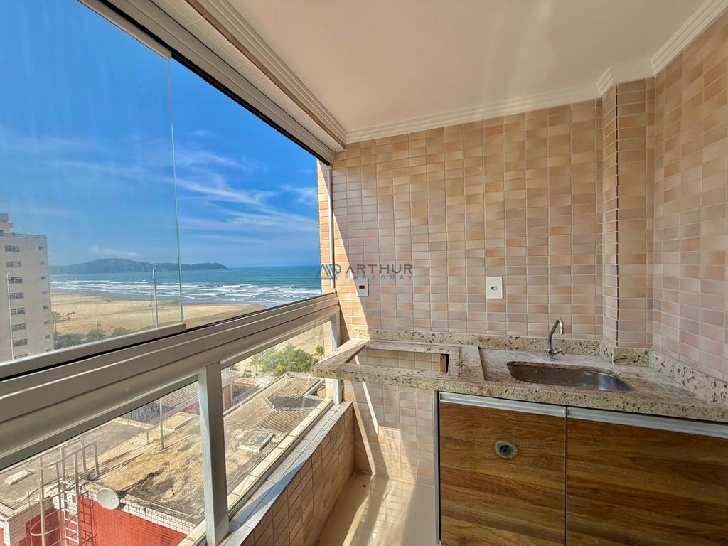 Apartamento 1 dormitório frente mar para alugar no Aviação, Praia Grande – 54 m² - foto 1