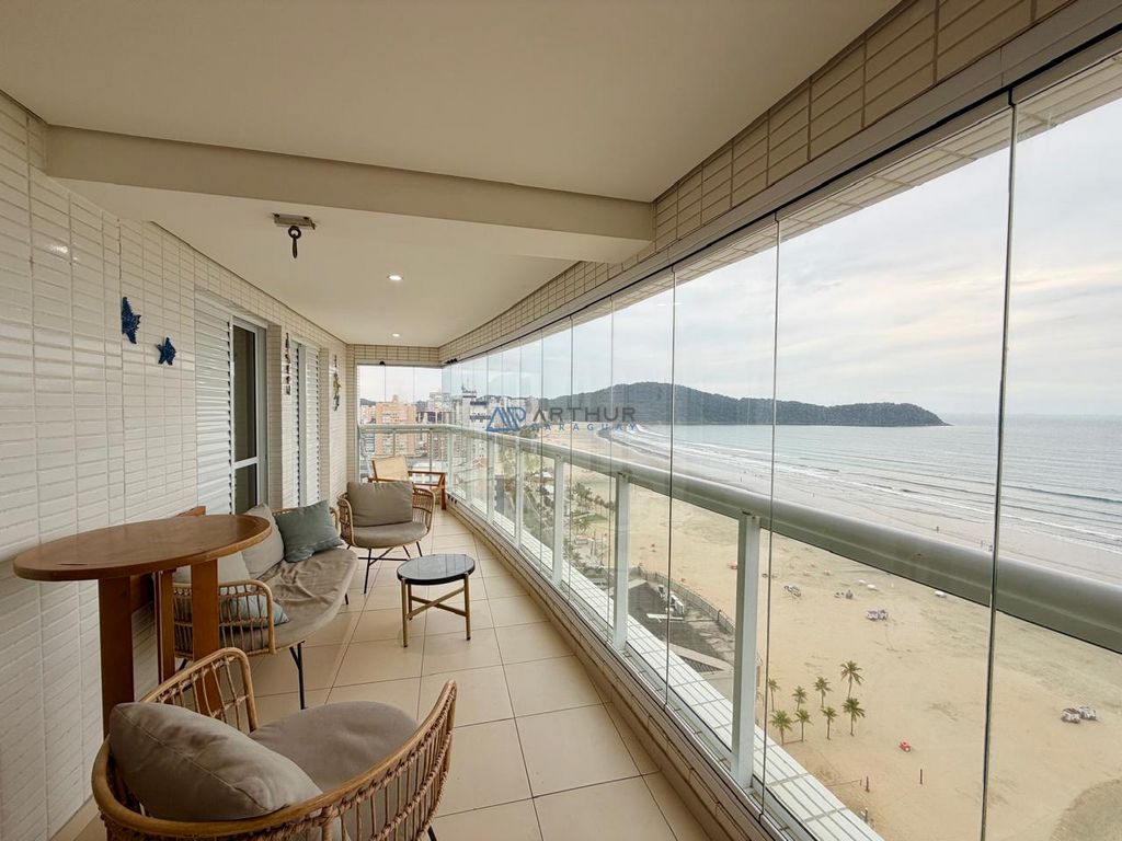 Apartamento 3 dormitórios frente mar para alugar no Boqueirão, Praia Grande – 111 m² - foto 1