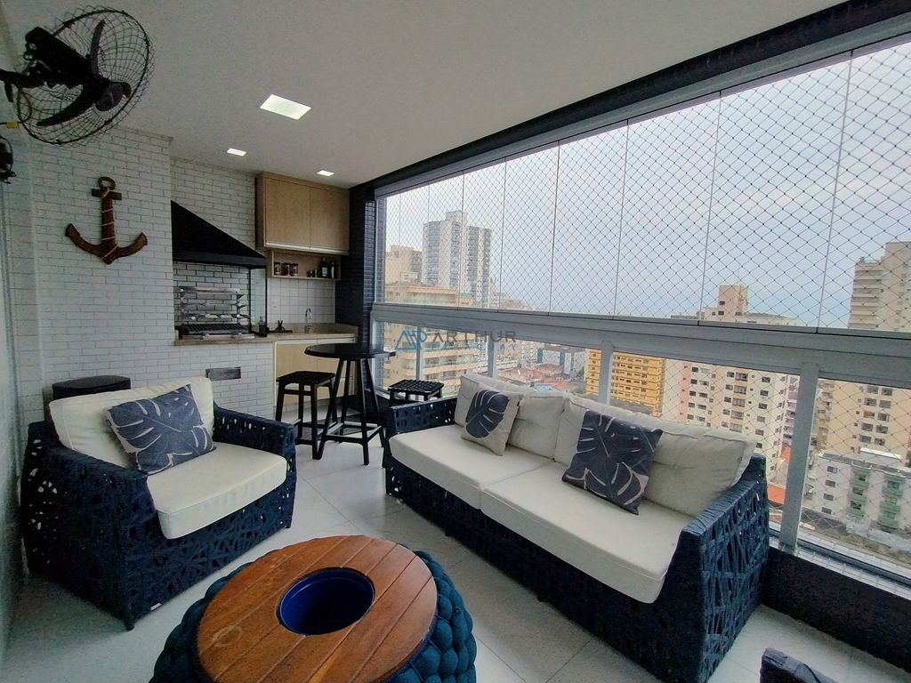 Apartamento 3 dormitórios para alugar no Tupi, Praia Grande – 131 m² - foto 1