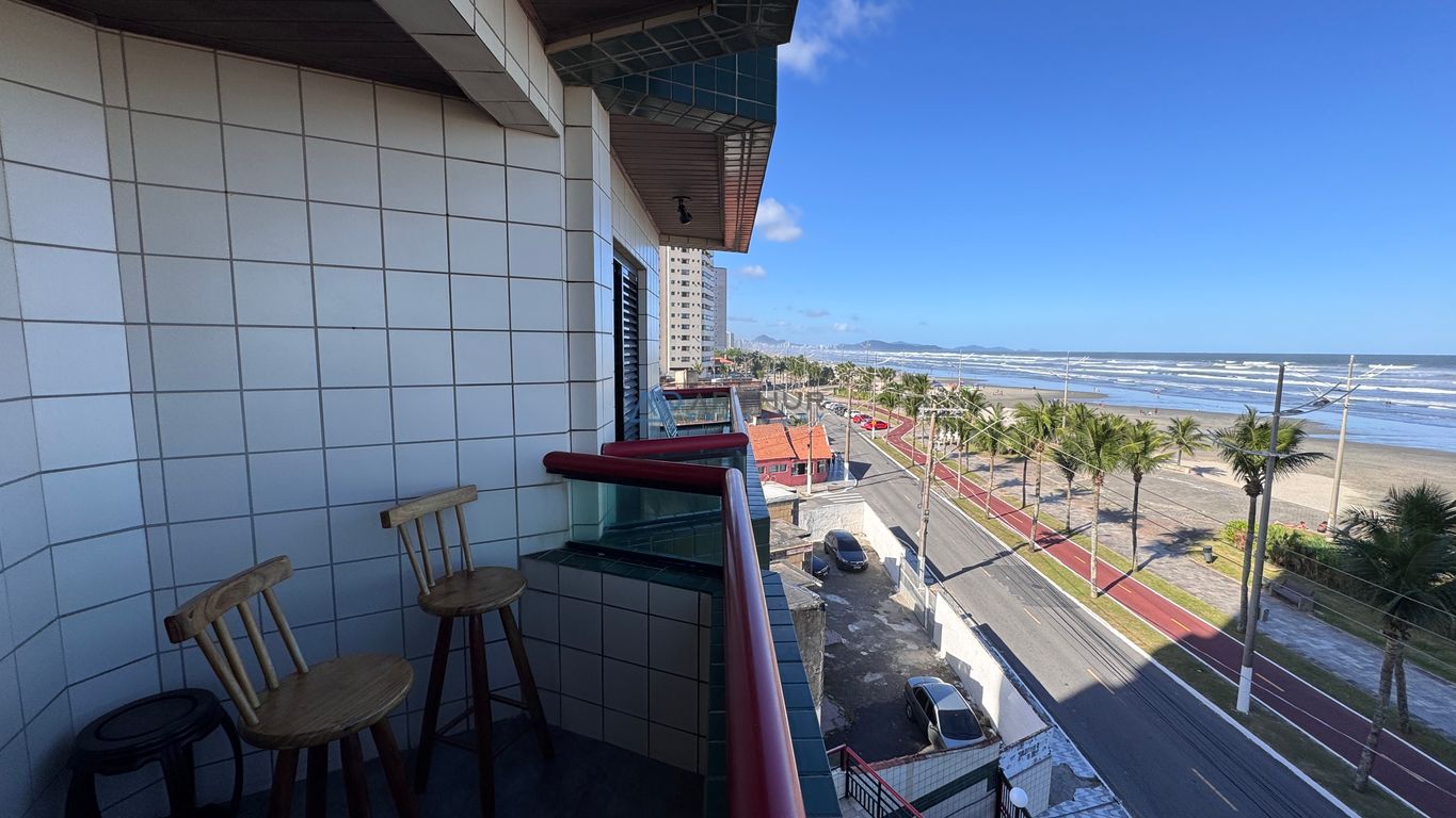 Apartamento 2 dormitórios frente mar à venda no Maracanã, Praia Grande – 80 m² - foto 1