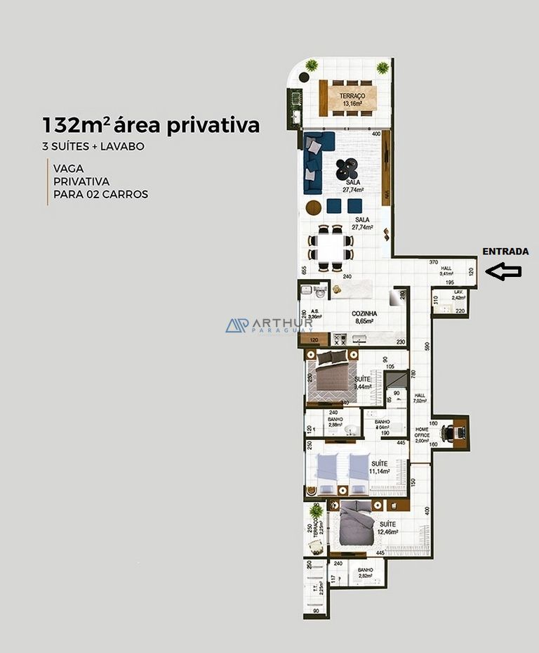 Apartamento 3 dormitórios à venda no Canto do Forte, Praia Grande – 132 m² - foto 36