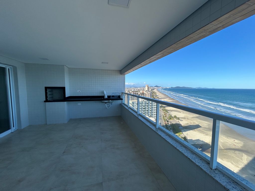 Apartamento 3 dormitórios frente mar à venda no Maracanã, Praia Grande – 127 m² - foto 1