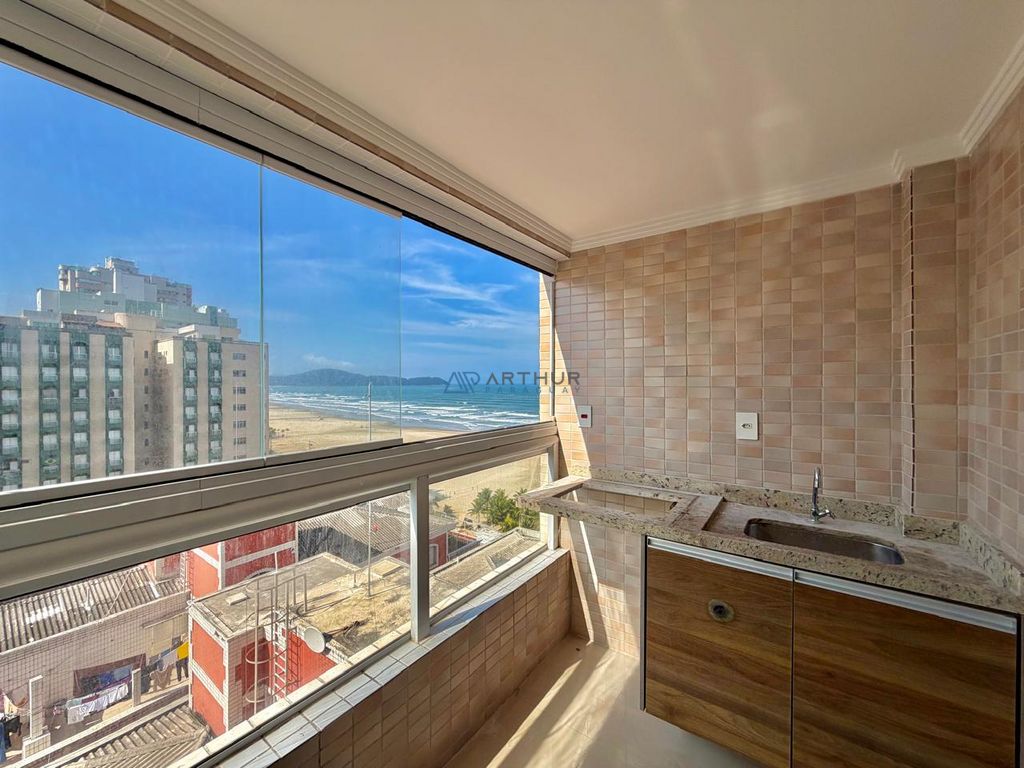 Apartamento 1 dormitório frente mar para alugar no Aviação, Praia Grande – 54 m² - foto 3