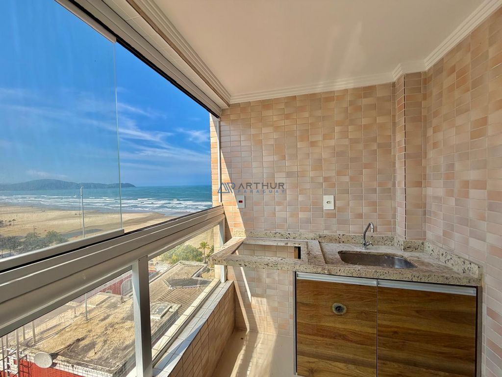 Apartamento 1 dormitório frente mar para alugar no Aviação, Praia Grande – 54 m² - foto 2