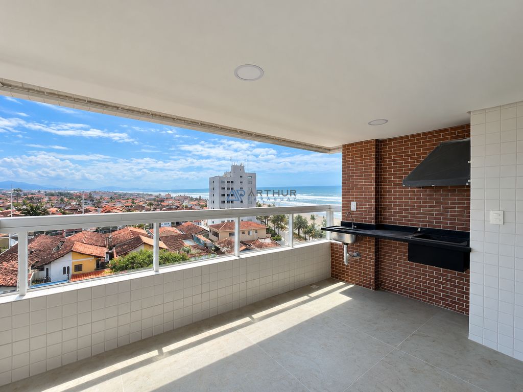 Apartamento 2 dormitórios frente mar à venda no Imperador, Praia Grande – 74 m² - foto 1