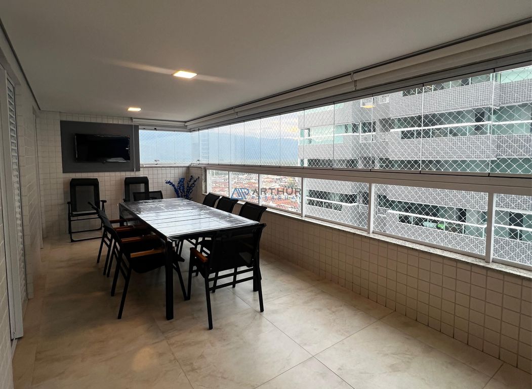 Apartamento 3 dormitórios frente mar à venda no Caiçara, Praia Grande – 117 m² - foto 4