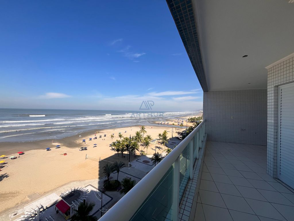 Apartamento 3 dormitórios frente mar à venda na Guilhermina, Praia Grande – 127 m² - foto 1