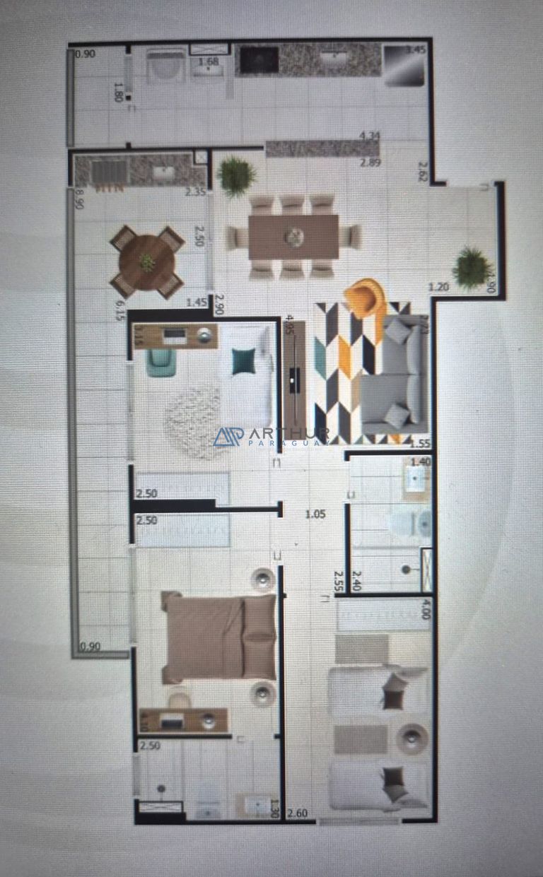 Apartamento 3 dormitórios à venda no Centro, Mongaguá – 92 m² - foto 2