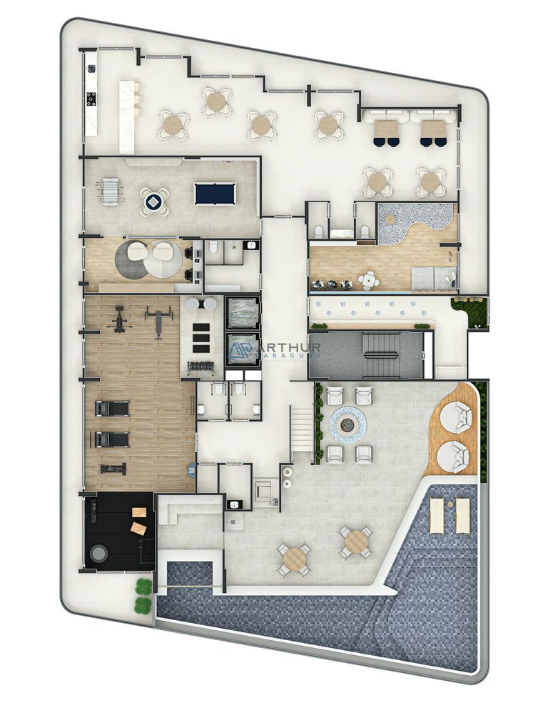 Apartamento 3 dormitórios frente mar à venda no Aviação, Praia Grande – 171 m² - foto 40